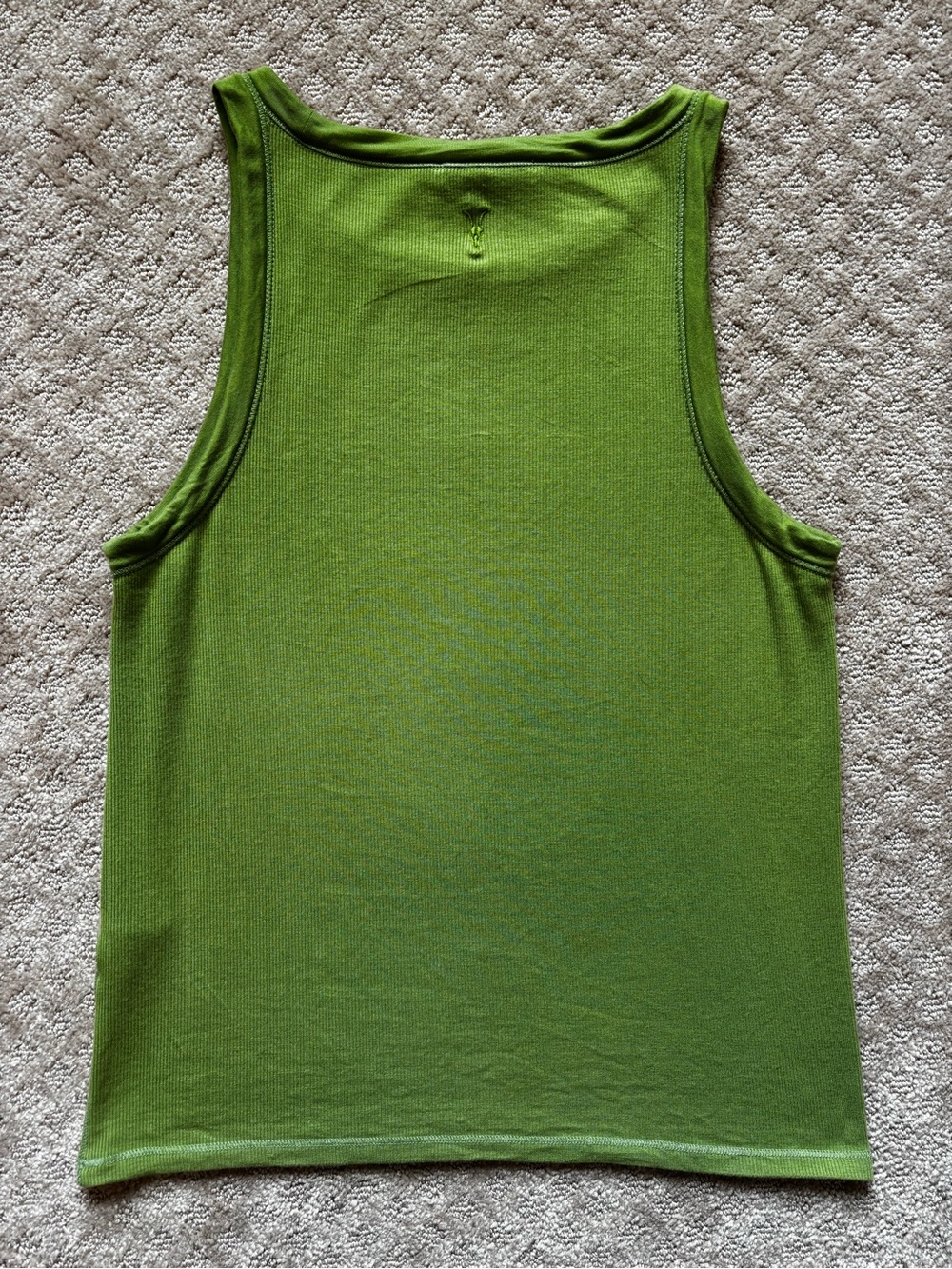 AllSaints Olive Green Rina Rib Tank - Picture 3 of 8